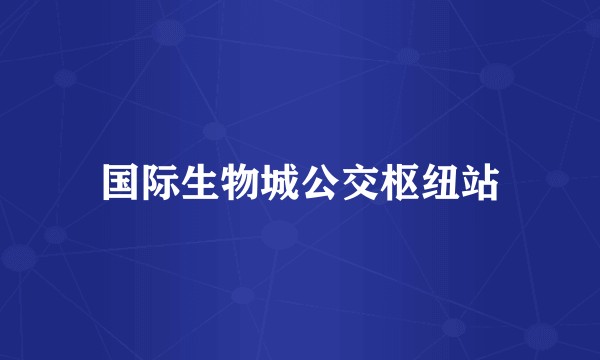 国际生物城公交枢纽站