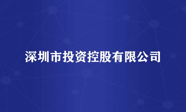 深圳市投资控股有限公司