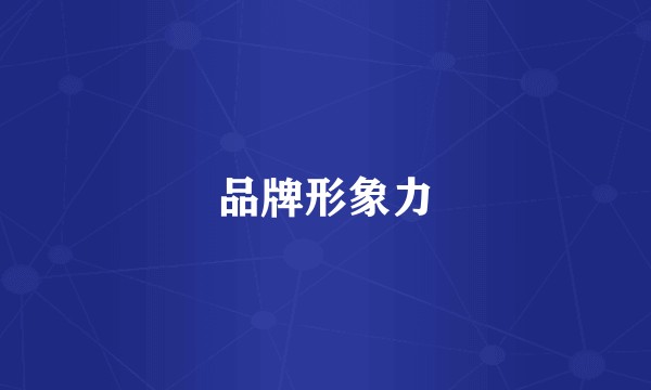 品牌形象力