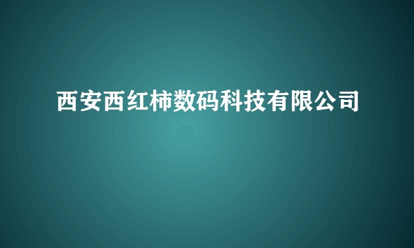 西安西红柿数码科技有限公司