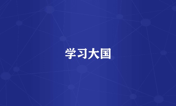 学习大国