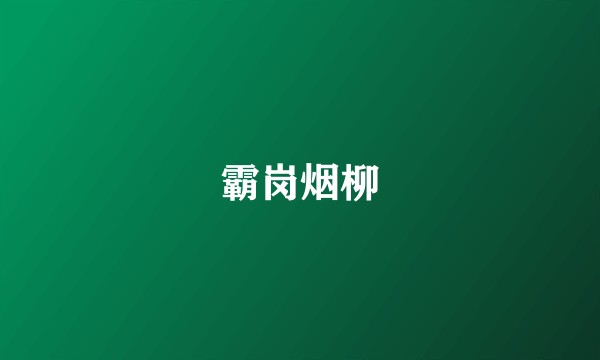 霸岗烟柳
