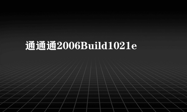 通通通2006Build1021e