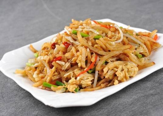 肉丝炒饼
