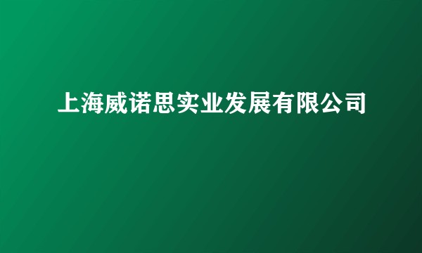 上海威诺思实业发展有限公司