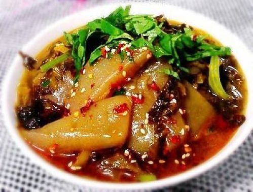 酸辣魔芋豆腐