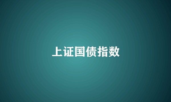 上证国债指数