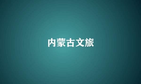 内蒙古文旅