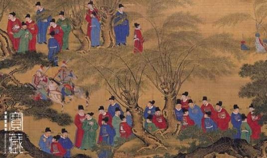 明宣宗行乐图