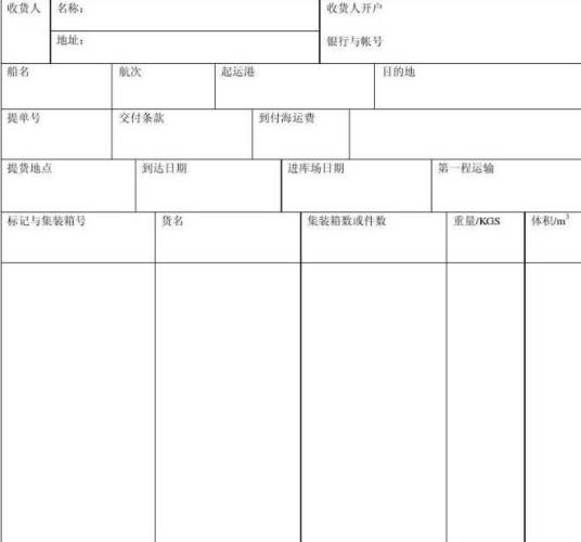 到货通知书