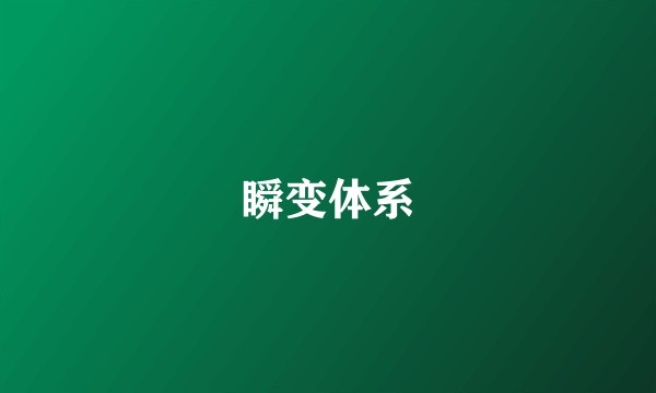 瞬变体系
