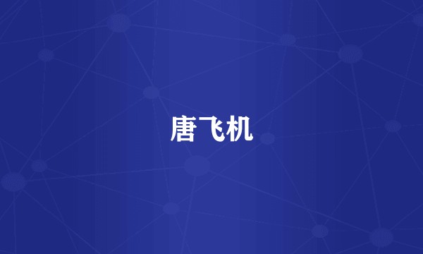 唐飞机