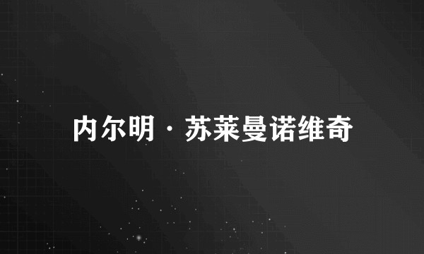 内尔明·苏莱曼诺维奇