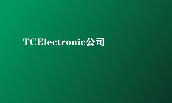 TCElectronic公司