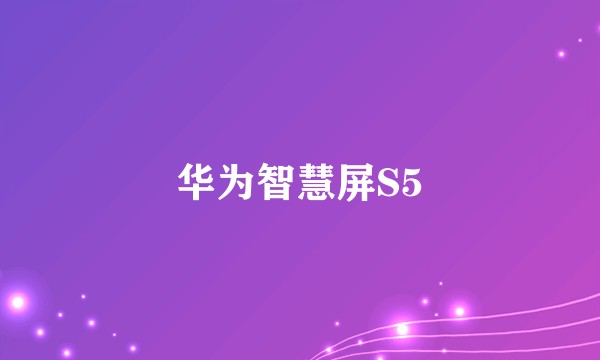 华为智慧屏S5