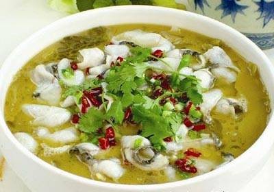 酸菜鱼片汤