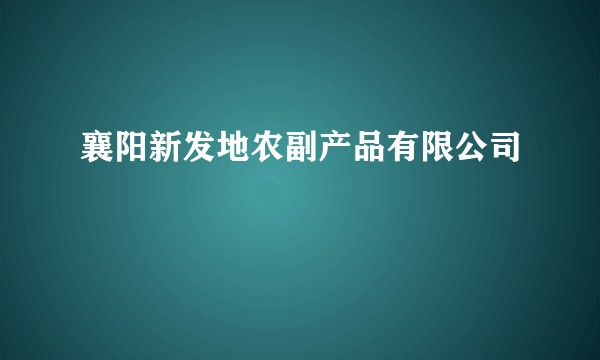 襄阳新发地农副产品有限公司