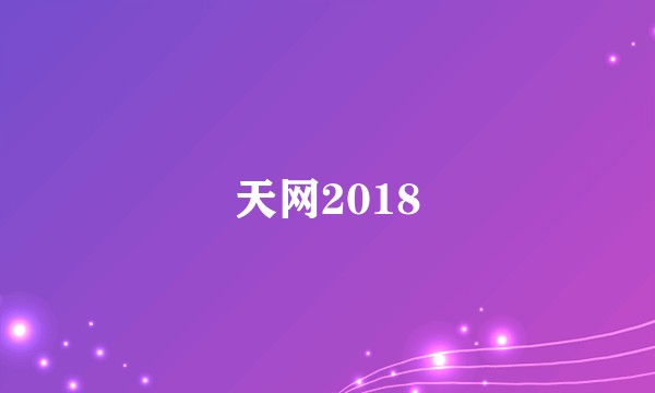 天网2018