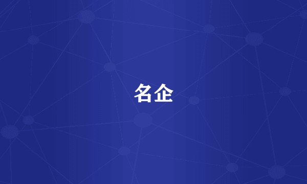 名企