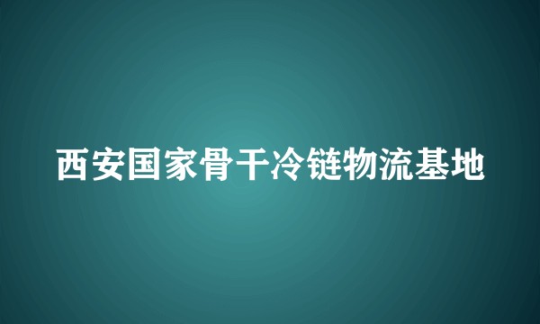 西安国家骨干冷链物流基地
