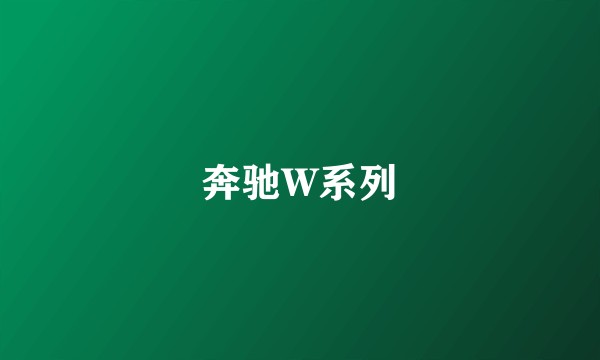 奔驰W系列