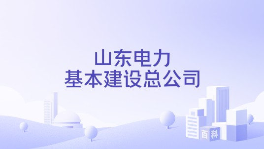 中国电建集团山东电力建设有限公司