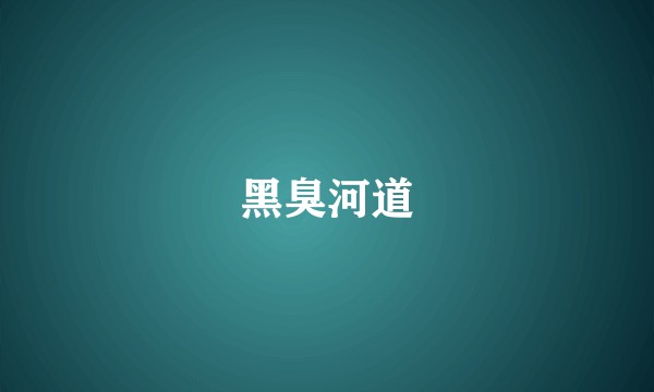 黑臭河道