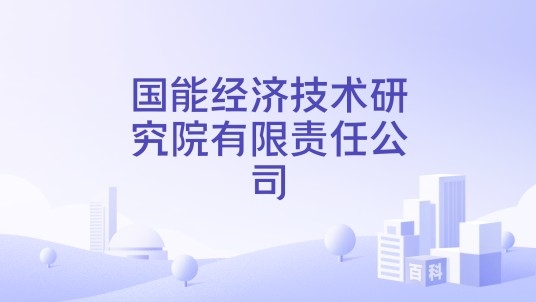 国能经济技术研究院有限责任公司