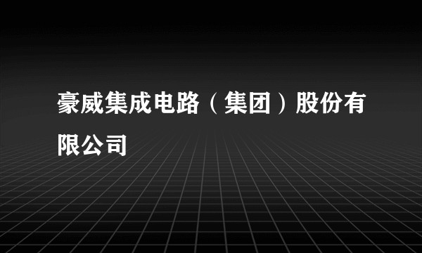 豪威集成电路（集团）股份有限公司