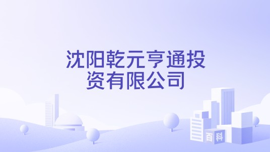 沈阳乾元亨通投资有限公司