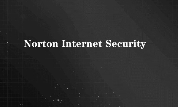 Norton Internet Security