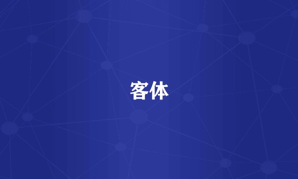 客体