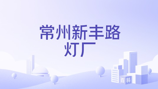 常州新丰路灯厂