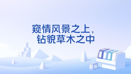 窥情风景之上,钻貌草木之中