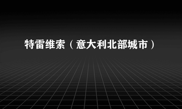 特雷维索（意大利北部城市）