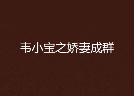 韦小宝之娇妻成群