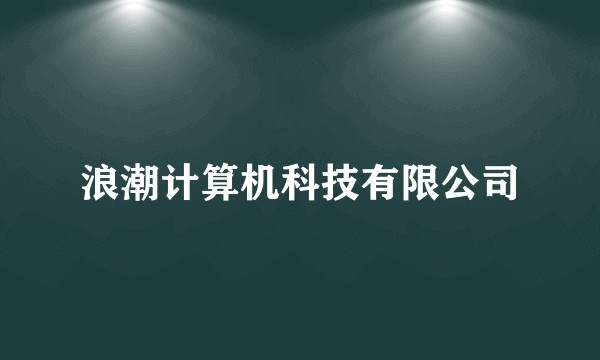 浪潮计算机科技有限公司