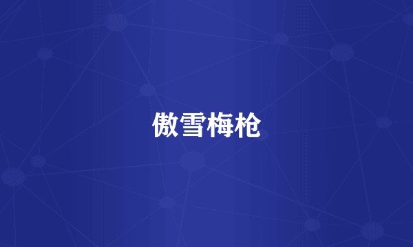 傲雪梅枪