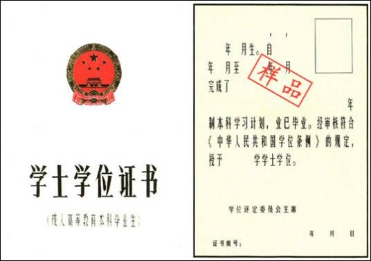学士学位证