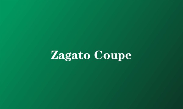 Zagato Coupe