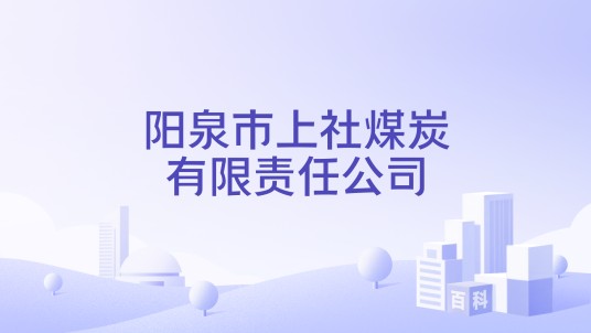 阳泉市上社煤炭有限责任公司