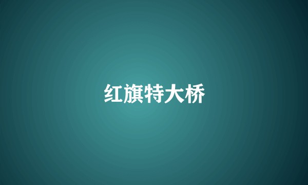 红旗特大桥