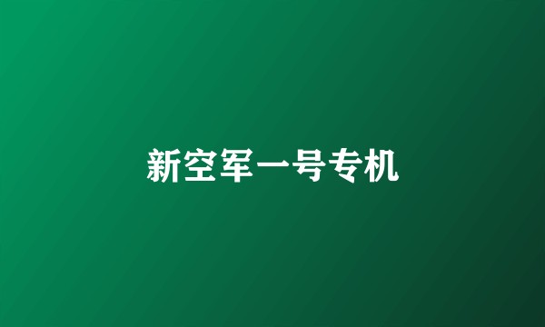 新空军一号专机