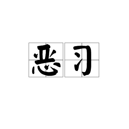 恶习（汉语词语）