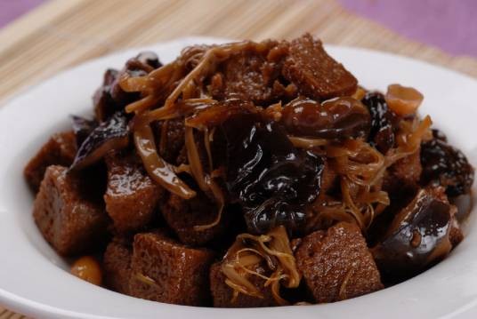 红烧烤麸