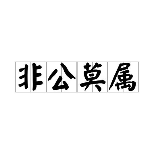 非公莫属