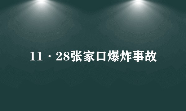 11·28张家口爆炸事故