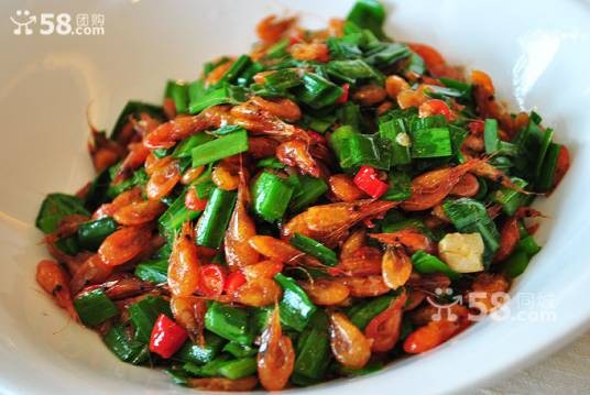 韭菜炒河虾