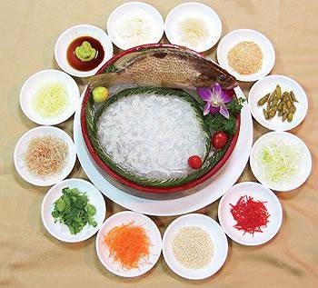 顺德菊花鱼生