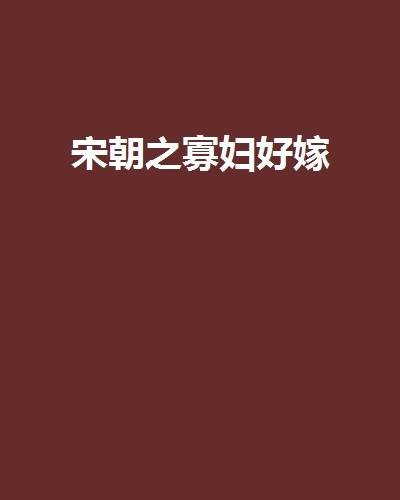 宋朝之寡妇好嫁